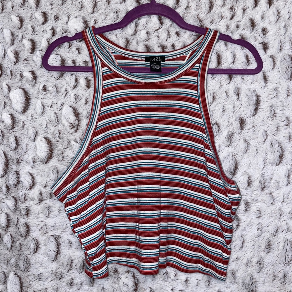 Rue21 Striped Crop Top